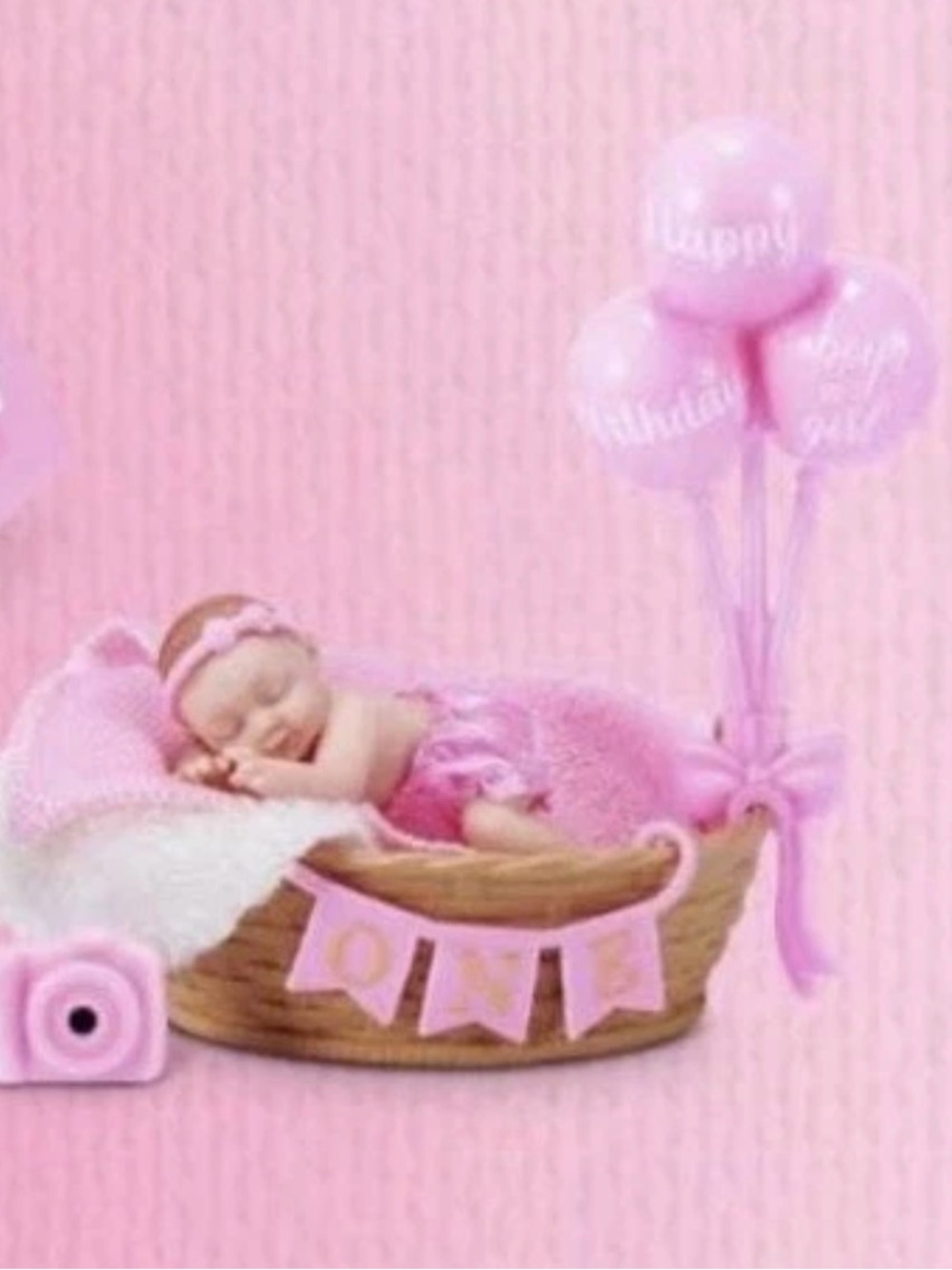 Zuru my mini happy birthday baby in basket with all accessories   New unopened